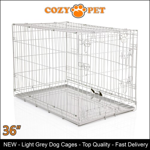 Dog cage inch - light, grey