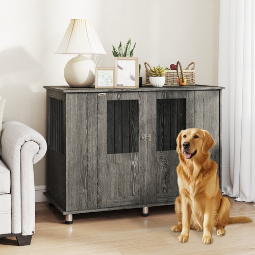 Pawhut dog crate kennel cage - crate,