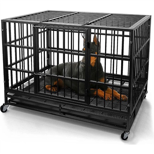 Dog cage pet metal heavy - pet, duty