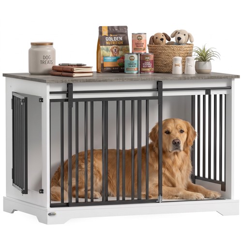 Pawhut 100 large dog crate - 100, cm