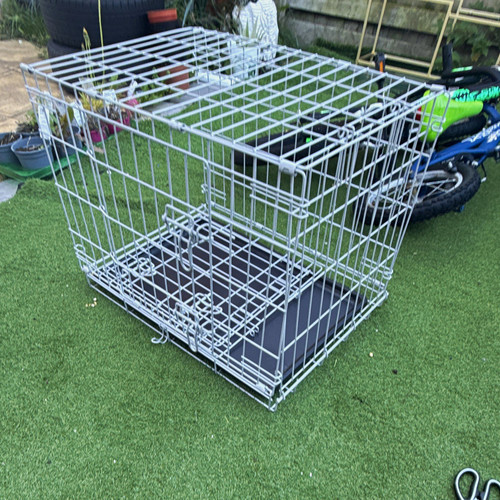 Folding steel wire dog - dog, cage