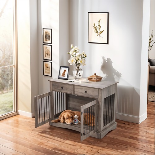 Grey multifunction end table - grey,