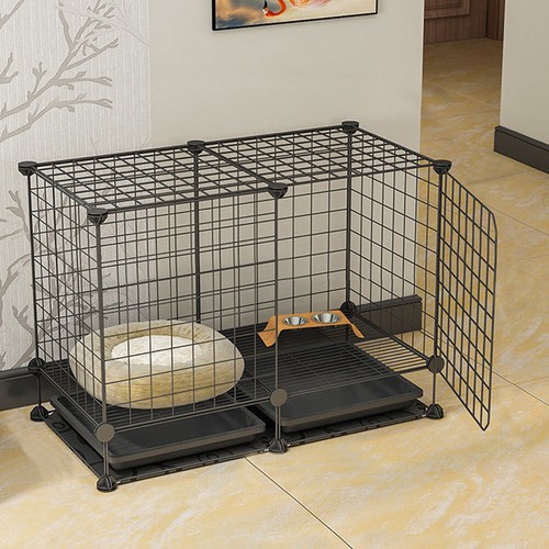 Large metal pet - cage, dog