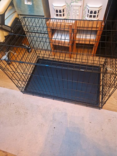 Folding steel wire dog - folding,