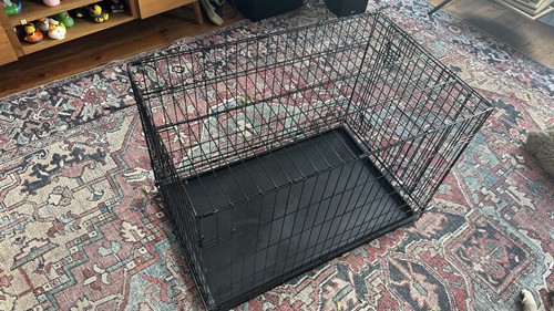 Large folding metal dog - folding,