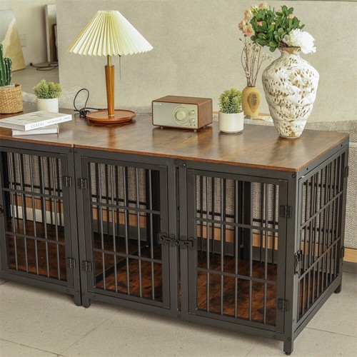 Large wooden dog crate - crate, indoor