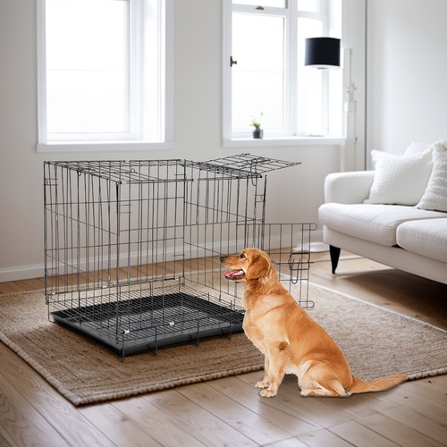 Metal wire dog cage - wire,